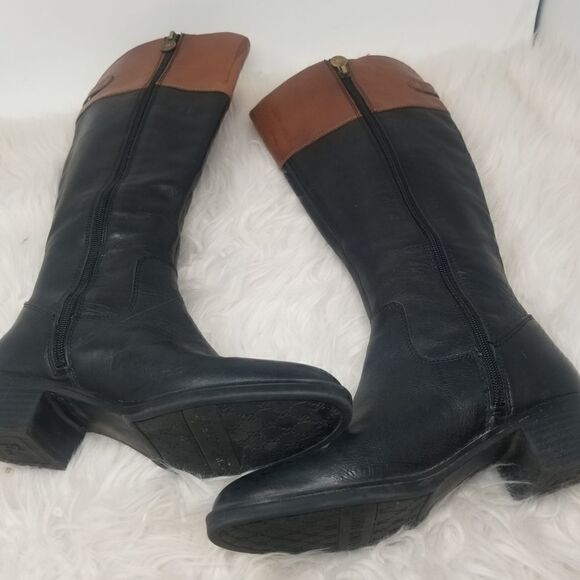 Tall Franco Sarto Leather Boots. Sz 6 - Picture 10 of 16